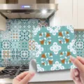 Adesivi per piastrelle impermeabili da staccare e attaccare con motivo mandala per cucina. - ET187