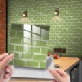 Adesivo per piastrelle mosaico verde PVC impermeabile murale fai da te decorazione casa - Pellicola di Cristallo DJ067