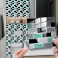 Adesivi per piastrelle a mosaico in cristallo PVC carta da parati impermeabile per casa - Pellicola di Cristallo DJ070