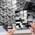 Adesivo per piastrelle a mosaico in pellicola di cristallo PVC impermeabile per la casa. - Pellicola di Cristallo DJ077