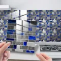 Adesivo per piastrelle a mosaico in PVC impermeabile decorazione parete cucina - Pellicola di Cristallo DJ078