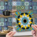 Adesivo per piastrelle con motivo mandala impermeabile decorazione murale per casa - ET197