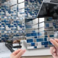 Adesivo per piastrelle mosaico in cristallo PVC impermeabile per ristrutturazione cucina - Pellicola di Cristallo DJ080