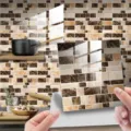 Adesivo per piastrelle a mosaico in PVC impermeabile autoadesivo con film di cristallo brillante. - Pellicola di Cristallo DJ088