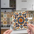 Moroccan tile sticker self-adhesive wall decal waterproof kitchen backsplash tile decor 1pc - ET280