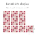 Autocollants de carreaux de mosaique 3D affichage de taille, pack de 10 pour decoration. - Film Brillant-15x15cm-10pcs / MSC070