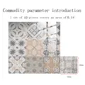 Moroccan vintage tile stickers self-adhesive kitchen wall paper waterproof 10x10cm decor pack - TS300