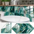Marble effect crystal film tile sticker self adhesive wall paper home decor peel and stick - TS325
