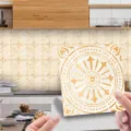 Peel and stick tile sticker waterproof self-adhesive wall decor for kitchen home renovation - MSC171 / Glossy Film 15x15cm 10pcs