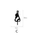 Acrylic kangaroo yard art stake garden decoration outdoor lawn ornament 18x7cm silhouette - Style C / Black