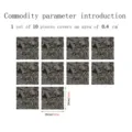 Adhesivos para azulejos efecto mármol engrosado pegatinas de pared impermeables 10pz - 20x20cm 10 Piezas