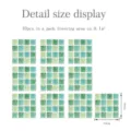 Autocollants de carrelage 3D mosaique vert adhesif muraux 10 pcs 10x10cm deco - MSC072