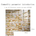 Stickers carrelage effet marbre autocollants impermeables 16 pieces 30x15cm decoration murale - Style YB023