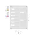 Clear acrylic weekly planner board magnetic calendar with 6 markers for fridge office home - Large A3 / KT Board Packaging / Clear