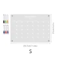 Clear acrylic monthly calendar board with erasable pens, 29.7x21cm magnetic planner. - A4 Small Size / KT Board Packaging