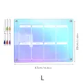 Acrylic weekly planner board with markers, magnetic fridge calendar memo board for daily organization. - KT Board Packaging / Large A3