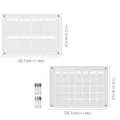 Clear acrylic weekly and monthly planner board set with colorful markers for home office use. - KT Board Packaging
