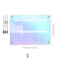 Acrylic weekly planner magnetic dry erase board with 6 markers for fridge office home use. - KT Board Packaging / Small A4