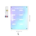 Acrylic weekly planner board for wall with 6 color markers, memo board for home office. - KT Board Packaging / Large Magnetic A3