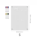 Clear acrylic weekly planner board with markers, size S 21x29.7cm magnetic dry erase memo board. - Small (A4) / KT Board Packaging