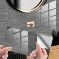 Marble crystal film tile sticker detail shot, self-adhesive waterproof wall decor. - DLS111 Crystal Film
