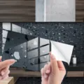 Water-resistant terrazzo crystal film tile sticker self-adhesive wall decor for home renovation. - DLS127