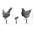 Piquet de jardin poulet lot decoration pelouse exterieur animaux figurine etanche - YKLU074