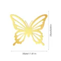 Gouden acryl spiegel holle vlinder muursticker grote maat 30x25cm slaapkamer decor - Vlinder Vorm (JM2025)
