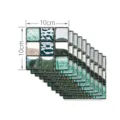3D green mosaic tile stickers, waterproof self-adhesive wall stickers for DIY home decor 10cm - MSC051