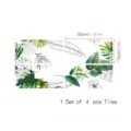 Adesivi per piastrelle stile francese foglie tropicali adesivi da parete set 4 pz - FGDLS008