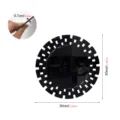 Round acrylic wall mirror sticker decorative home decor 30cm black wall art design - JM1126 / Black