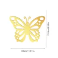 Gouden acryl spiegel holle vlinder muursticker voor slaapkamer decoratie detail. - Vlinder Vorm (JM2029)