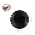 Acrylic wall mirror sticker detail, round black decorative sheet with dot patterns, 30cm size. - JM1128 / Black
