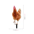Chicken yard stake outdoor lawn decorative animal sign waterproof acrylic ornament - 3mm Transparent Acrylic + Double-Sided Printing / TYU221 Style A