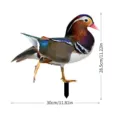 Piquet de jardin canard mandarin art cour extérieur étanche métal pieu pour décoration de patio - YKLU091A