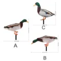Piquet de jardin canard colvert art de cour decoration exterieure lot de trois pieces - YKLU072 combinaison A+B+C
