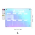 Acrylic weekly planner board with markers, dry erase magnetic calendar for fridge, size L. - Large Magnetic A3 / KT Board Packaging