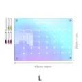 Acrylic monthly calendar board with 6 markers magnetic dry erase board for fridge planning - Large A3 with 6 Pens / KT Board Packaging