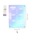 Acrylic weekly planner detail view, magnetic dry erase calendar board with markers. - A3 / KT Board Packaging