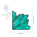 Stained glass crystal window hanging ornament with chain and suction cup for home decor - TYU181