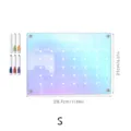 Acrylic monthly calendar board with 6 colorful pens, magnetic fridge planner for home office. - Small A4 with 6 Pens / KT Board Packaging