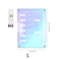 Acrylic weekly planner board magnetic fridge calendar with six colorful markers size S 21x29cm - Small A4 / KT Board Packaging