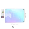 Acrylic weekly planner dry erase board with colorful markers, magnetic fridge memo board. - KT Board Packaging / Small A4 (With 6 Whiteboard Pens)