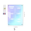 Acrylic weekly planner dry erase board with colorful markers, size 29.7x21cm for home office. - A4 / KT Board Packaging