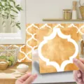 Self-adhesive mosaic tile sticker removable Moroccan PVC wall sticker for kitchen home decor - MSC166 / Glossy Film 15x15cm 10pcs