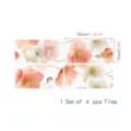 Adesivi per piastrelle floreali decorativi stile francese 30x15cm set di quattro pezzi - FGDLS024