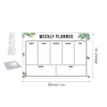 Acrylic weekly planner board with hanging rope and hook, 30x20cm memo board for office home. - With Hook + 80cm White Rope / TYU502