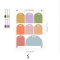 Transparent acrylic magnetic weekly calendar board with markers, 21x29.7cm memo planner. - TYU395 S Size Magnetic Style (A4) / KT Board Packaging