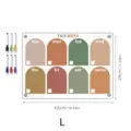 Clear transparent acrylic weekly planner board with colorful dry erase markers for office and home. - TYU394 L Size Magnetic Style (A3) / KT Board Packaging