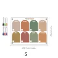 Acrylic magnetic weekly planner board with dry erase markers, clear memo calendar for fridge. - TYU394 S Size Magnetic Style (A4) / KT Board Packaging